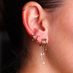 Boucles d'oreilles Susana (Acier doré)