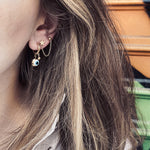 Boucles d'oreilles Romy (Acier doré)