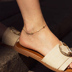 Chaîne de cheville Manhattan (Acier doré)