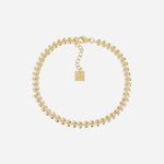 Chaîne de cheville Leaf (Acier doré)