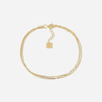 Chaîne de cheville Pimprenelle (Acier doré)