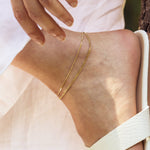 Chaîne de cheville Pimprenelle (Acier doré)