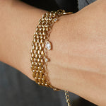 Bracelet Azelie (Acier doré)