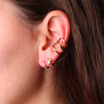 Boucles d'oreilles Nuria (Acier doré)