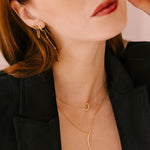 Boucles d'oreilles Double Allen (Acier)