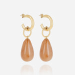 Boucles d'oreilles Alban (Acier doré)