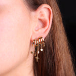 Boucles d'oreilles Abril (Acier)