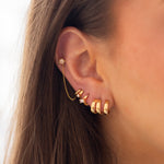 Boucles d'oreilles Angela (Acier doré)