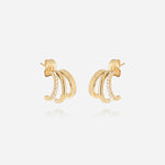 Boucles d'oreilles Virginia (Acier doré)