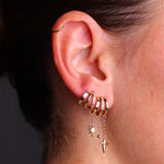 Boucles d'oreilles Virginia (Acier doré)