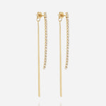 Boucles d'oreilles Akane (Acier doré)