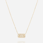 Collier Cléophée (Acier doré)