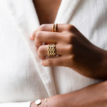 Bague Bayard (Acier doré)