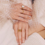 Bague Alicia (Acier doré)