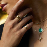 Bague Daifuku (Acier doré)