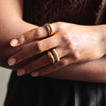 Bague Aleksei (Acier doré)