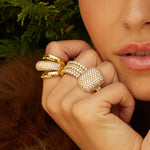 Bague Aurelia (Acier doré)