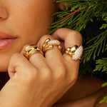 Bague Aleera (Acier doré)