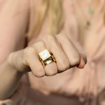 Bague Alami (Acier doré)