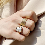 Bague Alicia (Acier doré)