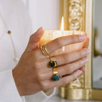 Bague Silo (Acier doré)