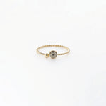 Bague Spoutnik (Acier doré)