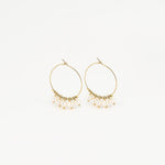 Boucles d'oreilles Zoé (Acier doré)