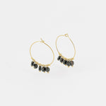 Boucles d'oreilles Zoé (Acier doré)