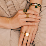 Bague Alami (Acier doré)